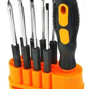 1 Set 8-In-1 Multifunctional Screwdriver Set For Mobiles And Computers - Manual Repair Tool Kit With Various Heads Black