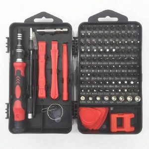 Screwdriver Set Precision Screwdriver Set Chrome Vanadium Steel Magnetic Repair Tool Kit 115 In 1 Multifunctional Combination Kit Black 1 Set Red