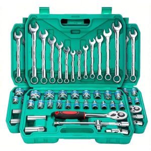 37pcs Mechanics Tools Set And Sockets Set, Ratchets Wrench Set, 1/2" Drive Deep And Standard Sockets,Mechanic Tool Kits For Auto Repair, Combination Wrenches, Hex Wrenches,Sockets For Home Or Automobile Maintenance  37pcs