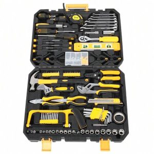 198pc Tool Set Black & Yellow Yellow