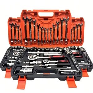 46pcs Ultimate Automotive Mechanics Tool Kit - Premium Ratchet Torque Wrench And Multi-Screwdriver Set - Ultra Portable, All-In-One Solution For Car, Bicycle, Motorcycle Repair Tools Multicolor