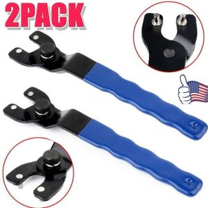 Adjustable Angle Grinder Wrench Key Pin Spanner Plastic Grip Handle Pin Wrench 1