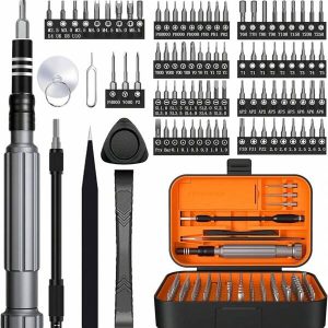 150-In-1 Precision Screwdriver Set, Magnetic Mini Screwdriver Set Repair Tool With Case, Electronics Tool Kit, Small Screwdriver Magnetic Repair Tool Kit For Phone Computer Watch Laptop Orange